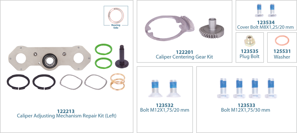 Caliper Mechanism Repair Kit (Left) 