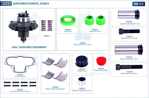 [133231] Caliper Complete Repair Kit