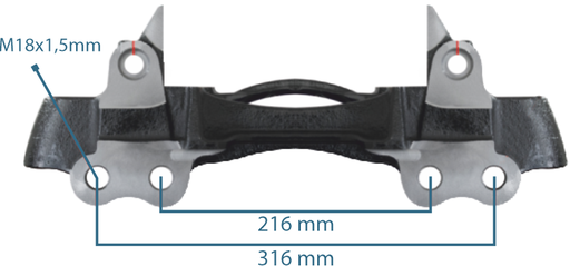 [144117] Caliper Carrier 22.5"