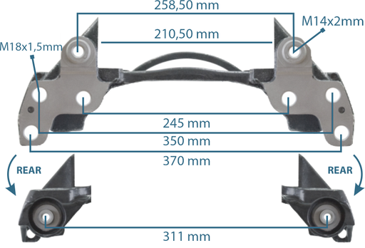 [144135] Caliper Carrier Modul X